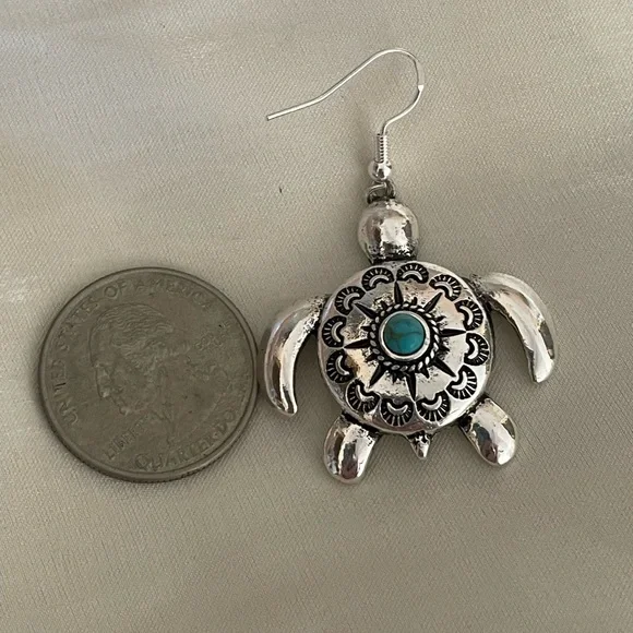 Turtle Earrings - Picture 2 of 4